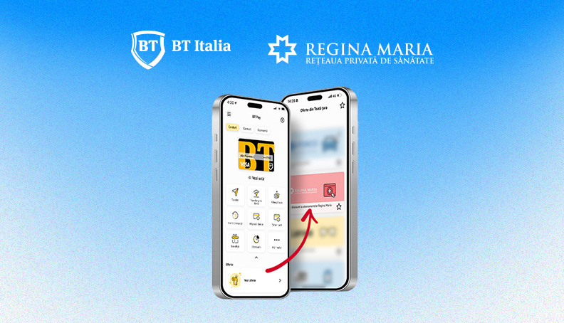 Reduceri la abonamentele medicale Regina Maria, prin BT Pay Italia