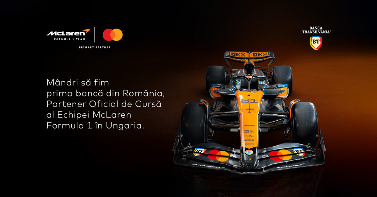 BT, Mastercard și Echipa McLaren Formula 1, împreună, în Ungaria